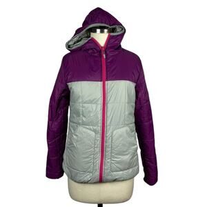 HEXA CUSTOM Reversible Lightweight Full Zip Hooded Jacket Colorful Women's Med